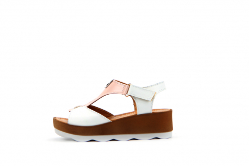 Босоножки ED'ART 2001.228'be.white-pink