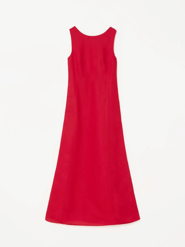 Платье приталенного силуэта ,
50% лен, 50% вискоза ,