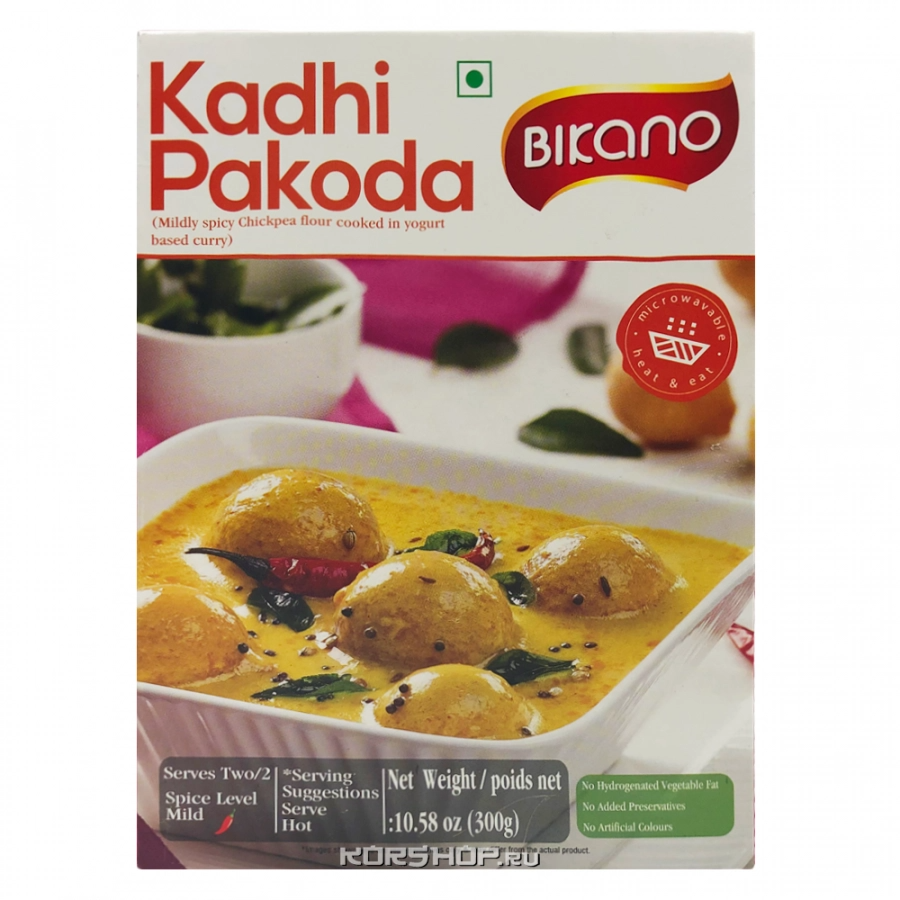 Индийское блюдо из нутовой муки Кадхи Пакода Kadhi Pakoda Bikano, Индия, 300 г Акция