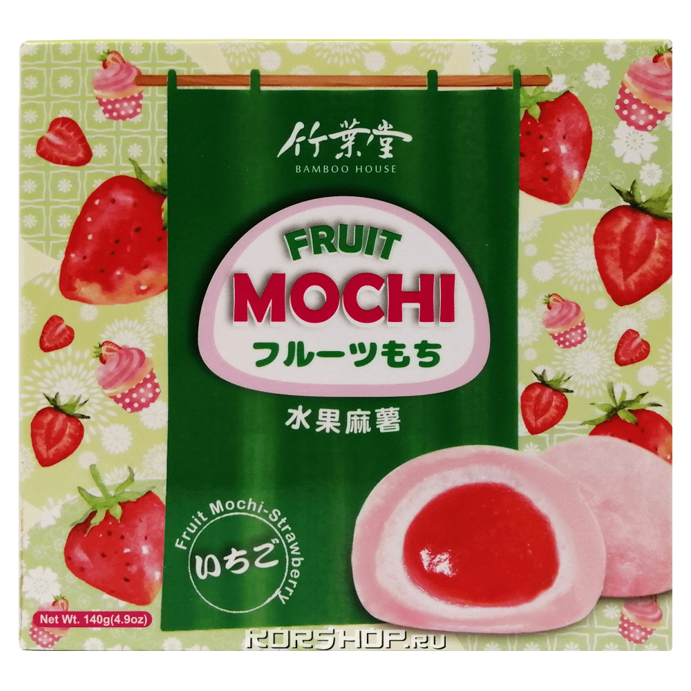 Моти с клубникой Bamboo House, Тайвань, 140 г Акция