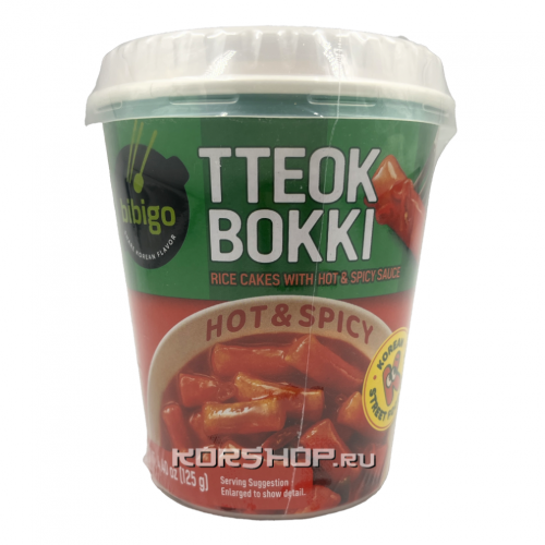 Ттокпокки с острым соусом в стакане Bibigo, Корея, 125 г Акция