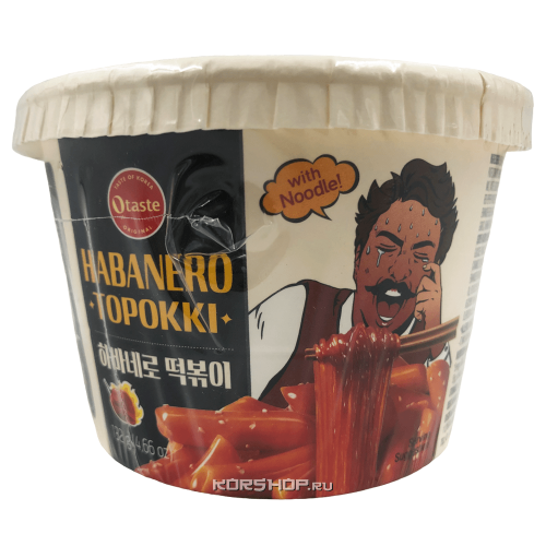 Рисовые клецки топпокки с хрустальной лапшой в соусе хабанеро Otaste, Корея, 132 г Акция