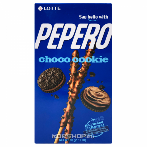 Соломка в шоколадной глазури Choco Cookie Pepero Lotte, Корея, 32 г Акция