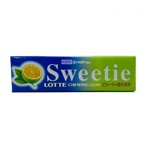 Резинка жевательная лайм Sweetie Lotte, Япония, 26,1 г