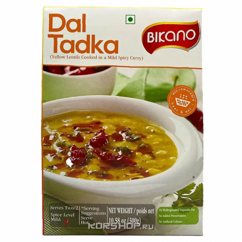 Готовое индийское блюдо Бобы в соусе карри Dal Tadka Bikano, Индия, 300 г Акция