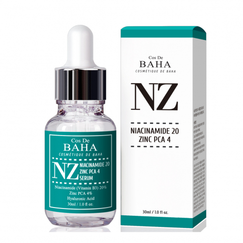 COS DE BAHA/ Укрепляющая сыворотка для сужения пор Cos De BAHA Niacinamide 20% Zinc 4% Pore Reducer 30 мл.