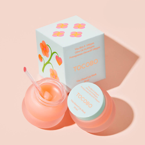 TOCOBO/ Восстанавливающая глазированная маска для губ Tocobo Vita Glazed Lip Mask 20 мл.