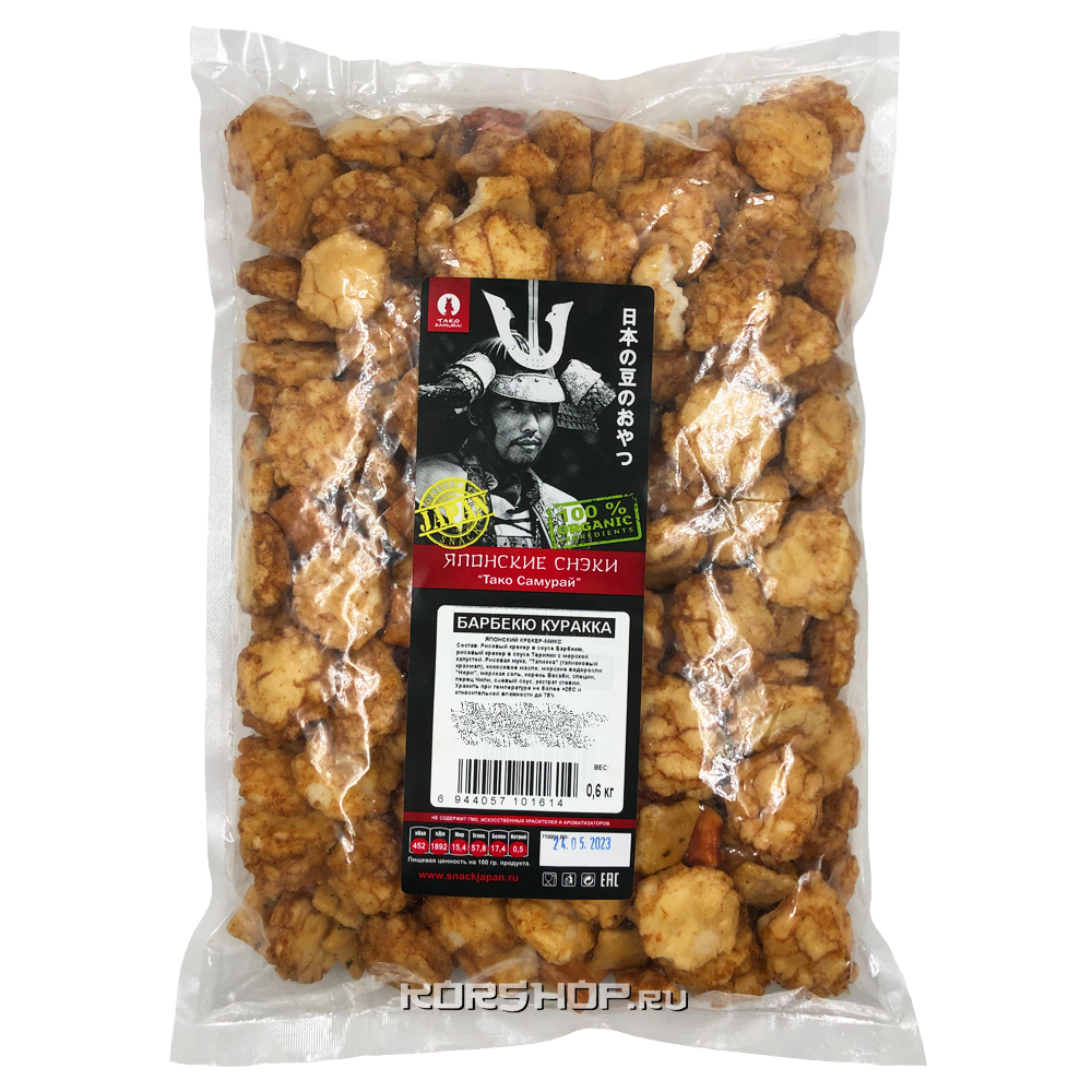 Японские снэки Барбекю Куракка Тако Самурай, Китай, 600 г