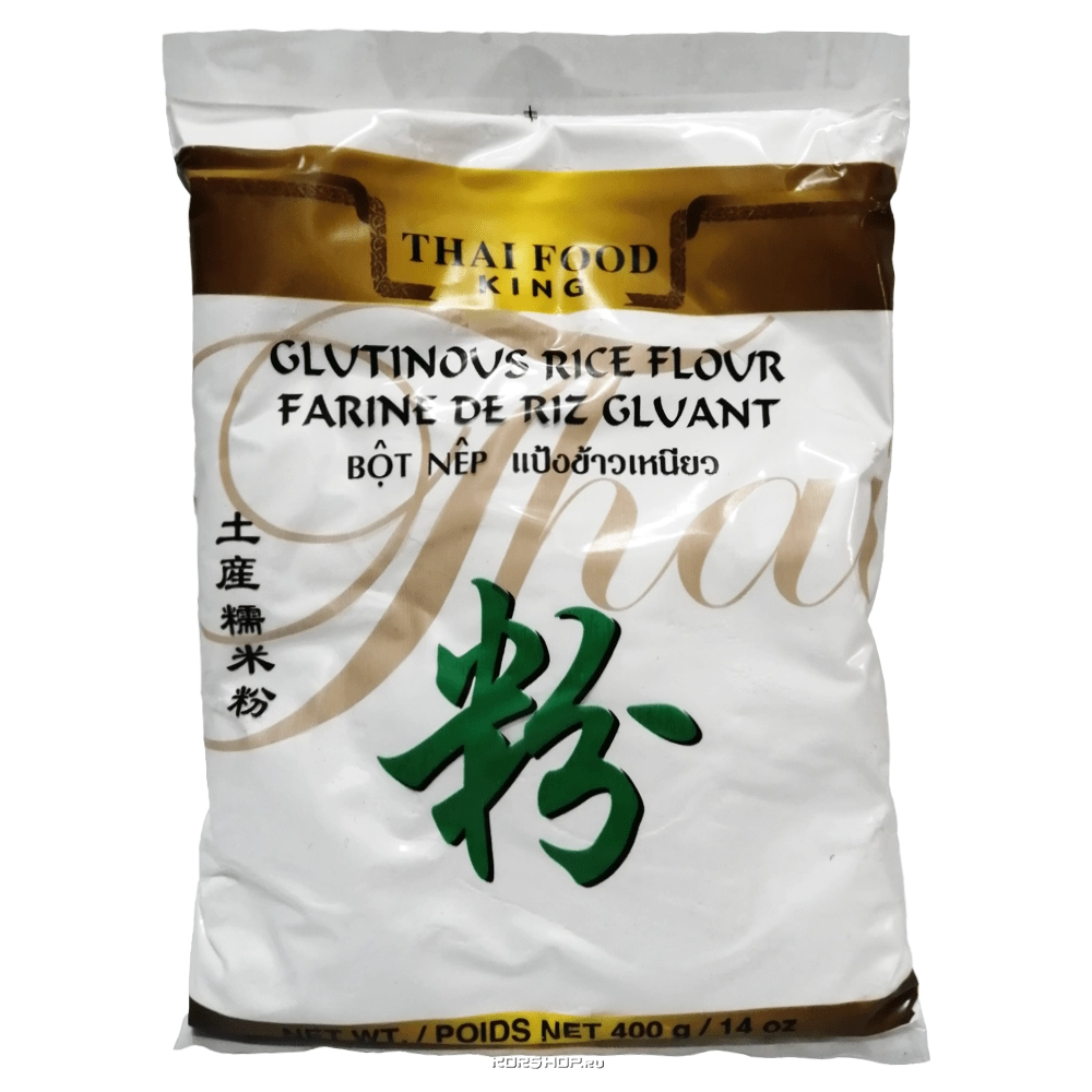Рисовая мука клейкая Thai Food King, Таиланд, 400 г. Срок до 06.11.2025.Распродажа