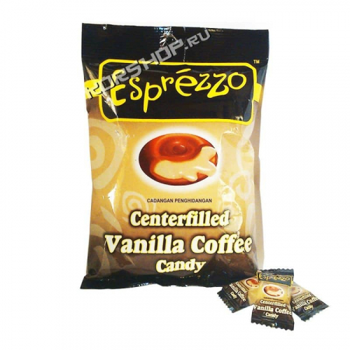 Кофейные леденцы с ванильной начинкой ESPREZZO VANILLA COFFEE CANDY, Индонезия 150 г