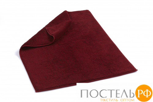 Полотенце для ног (коврик) CHESTER 100 % хлопок red wine (бордовый) 70X140 CASUAL AVENUE / Lappartement