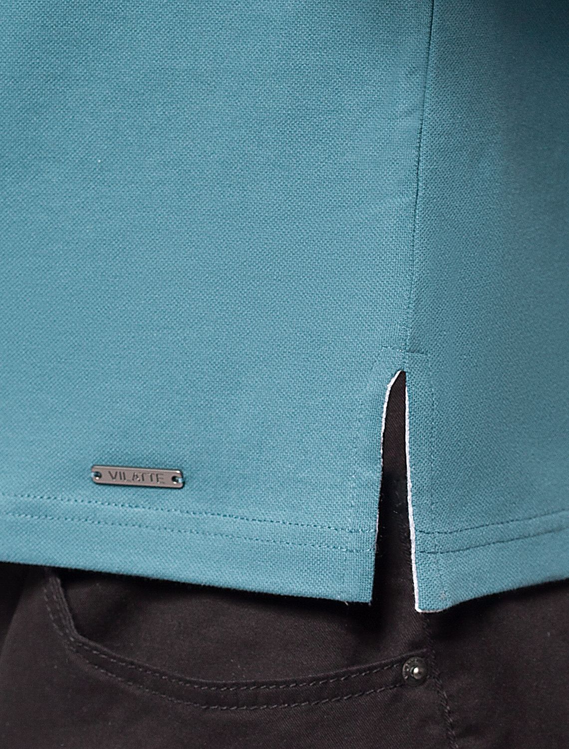 Футболка-поло из трикотажа