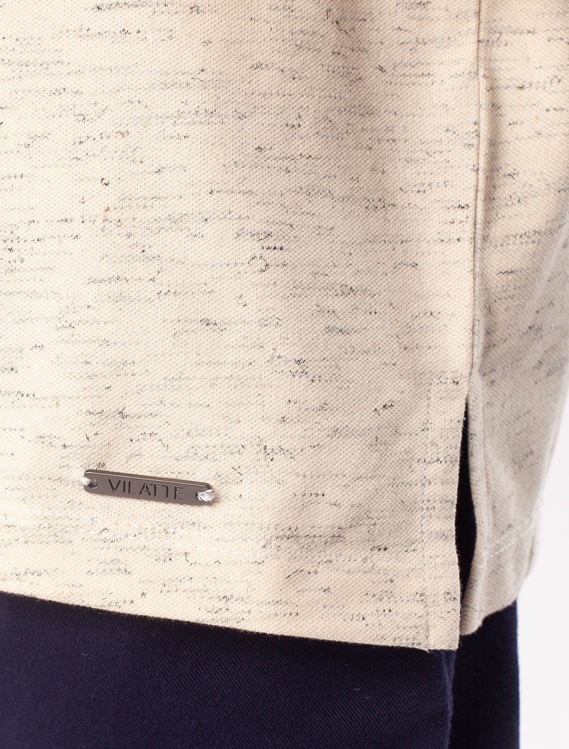 Футболка-поло из трикотажа пике с эластаном