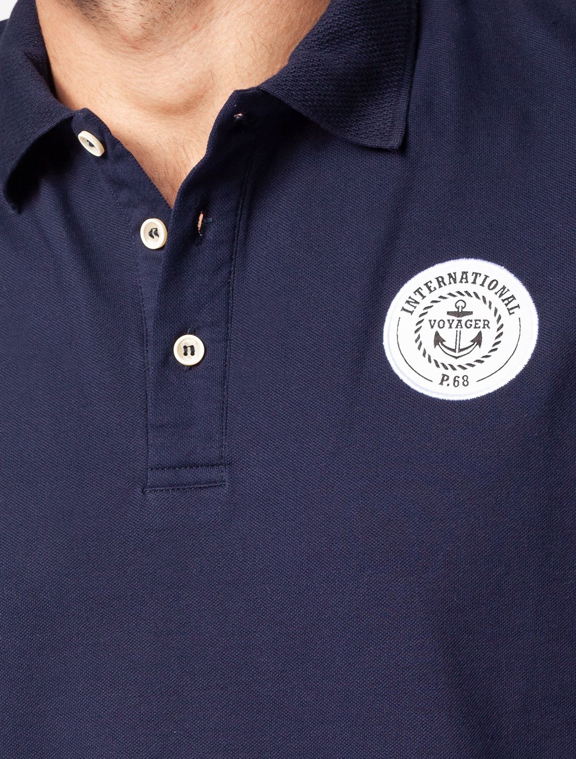 Футболка-поло из трикотажа