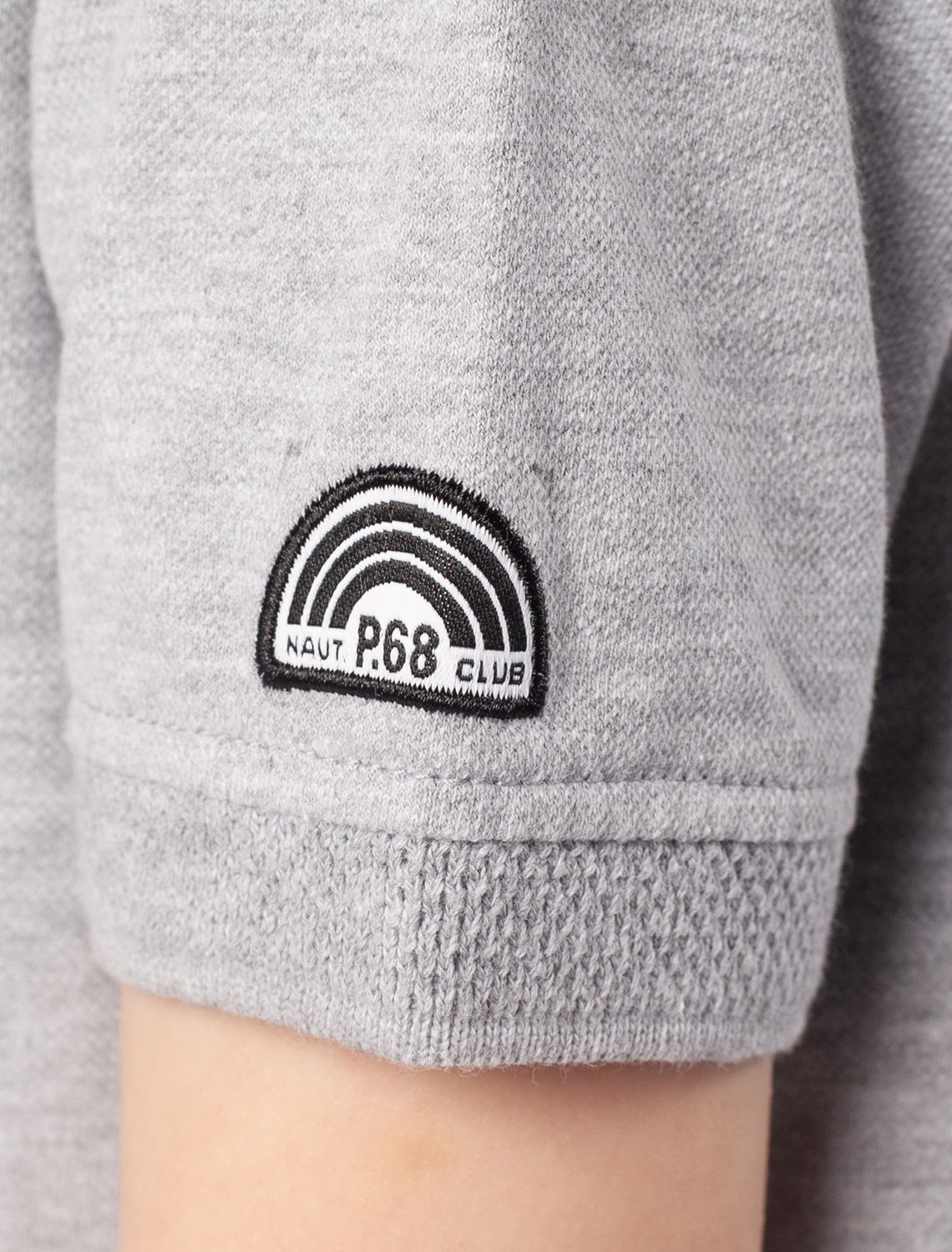 Футболка-поло из трикотажа пике с эластаном