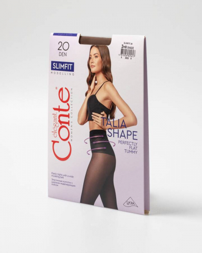 Корректирующие CONTE Slimfit 20 Колготки с широким моделирующим поясом Lycra®