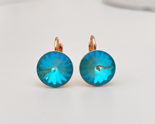 Серьги с кристаллами Swarovski