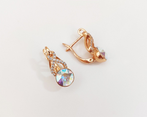 Серьги с кристаллами Swarovski