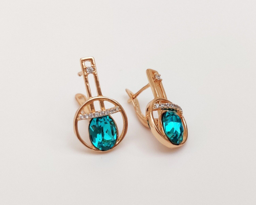 Серьги с кристаллами Swarovski