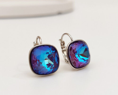Серьги с кристаллами Swarovski