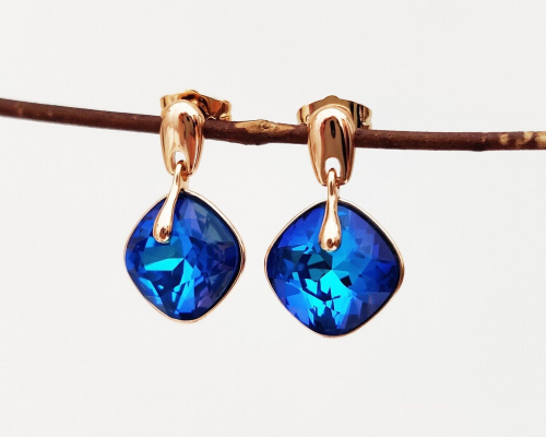 Серьги с кристаллами Swarovski