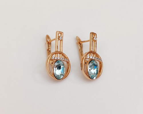 Серьги с кристаллами Swarovski