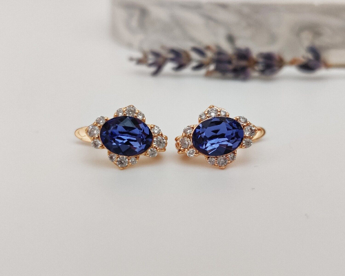 Серьги с кристаллами Swarovski
