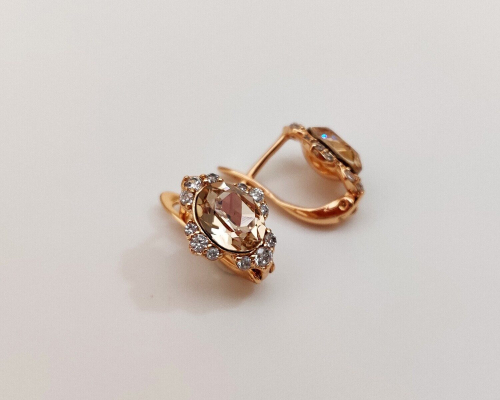 Серьги с кристаллами Swarovski