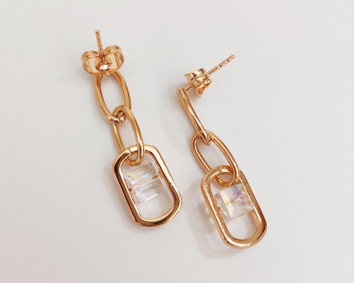 Серьги с кристаллами Swarovski