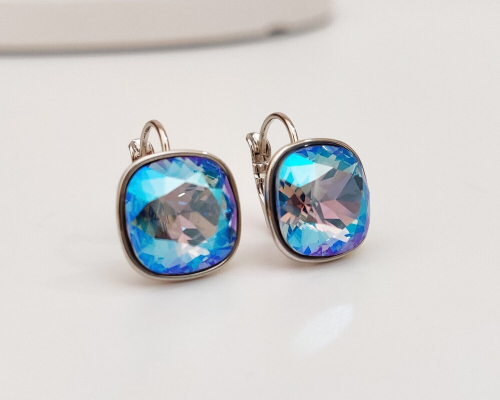 Серьги с кристаллами Swarovski