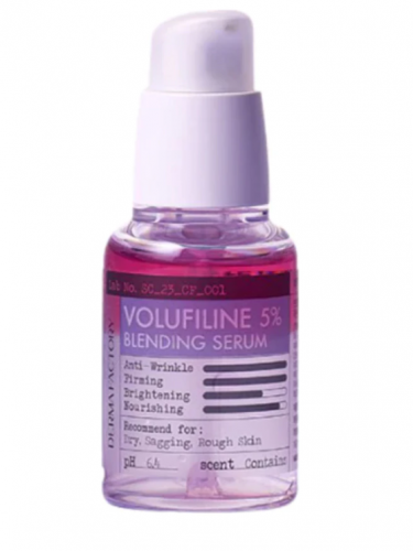 Антивозрастная двухфазная сыворотка для лица с волюфилином Derma Factory VOLUFILINE 5% BLENDING SERUM  30мл