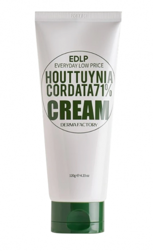 Увлажняющий крем для лица с экстрактом цветка хауттюйнии Derma Factory EDLP HOUTTUYNIA CORDATA 71% CREAM 120г