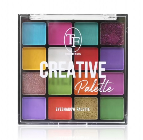 TF CTE39 Палетка теней 16-цветная Creative Palette 04 с розовым глиттером