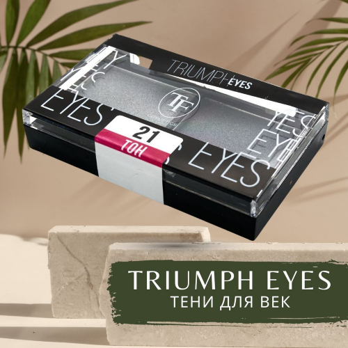 TF CTE-33 Тени для век двухцветные Triumph Eyes 21 Серый и Графит