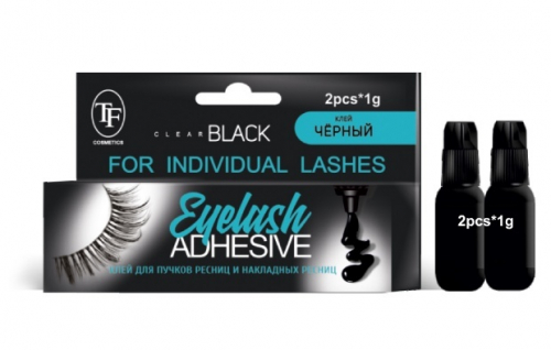 TF CTG01 Клей для ресниц Eyelash Adhesive Waterproof черный (2 шт.)*1г.