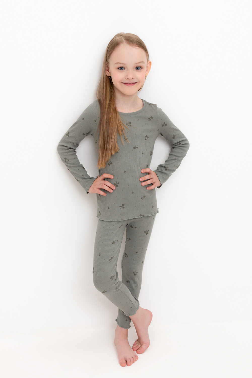 Crockid Пижама К 1618 зеленый чай, клевер Crockid