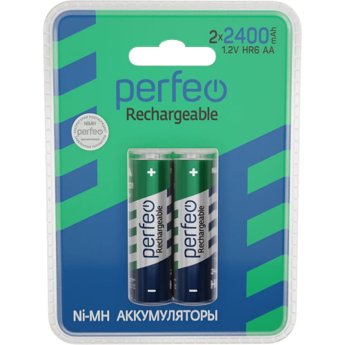 Аккумулятор AA Perfeo 2400 mAh BL2 (2/40)