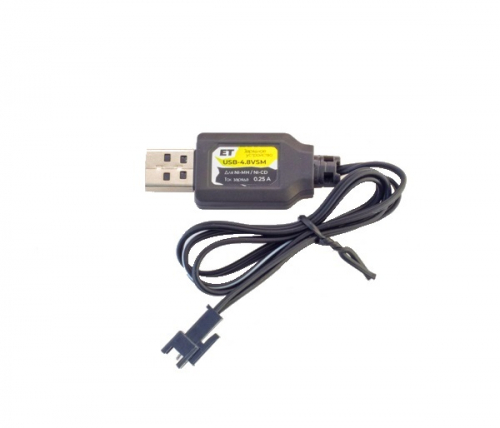 Зарядное устройство USB-4.8VSM (для сборки Ni-Cd, Ni-Mh на 4.8v, зар.ток 250mAh) питание от USB