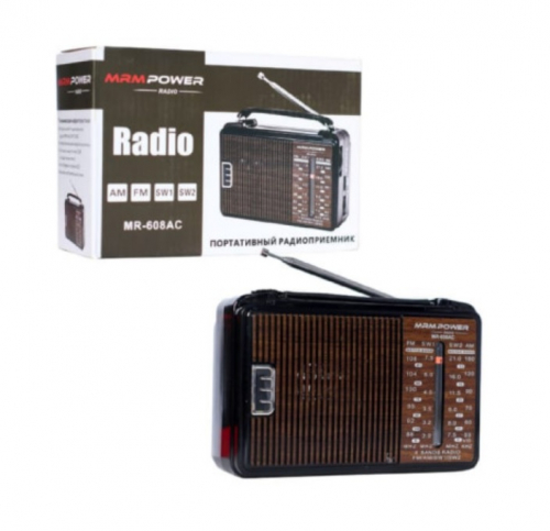 Радиоприемник MRM MR-608AC питание 220в, AM/FM/TV/SW1-2