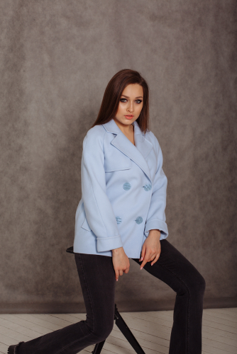 Ст.цена 3100р. Пальто 20980  (голубой)