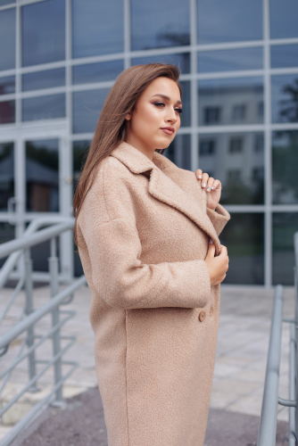 Ст.цена 3500р. Пальто женское демисезонное 21220  (кэмел)
