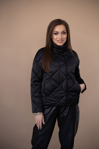Ст.цена 2500р. Куртка женская демисезонная 22300 (черный 2)