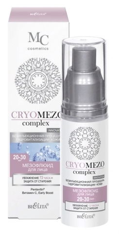 Белита CRYOMEZOcomplex МезоФлюид для лица Увлажнение+Защита от старения 20-30лет 50мл