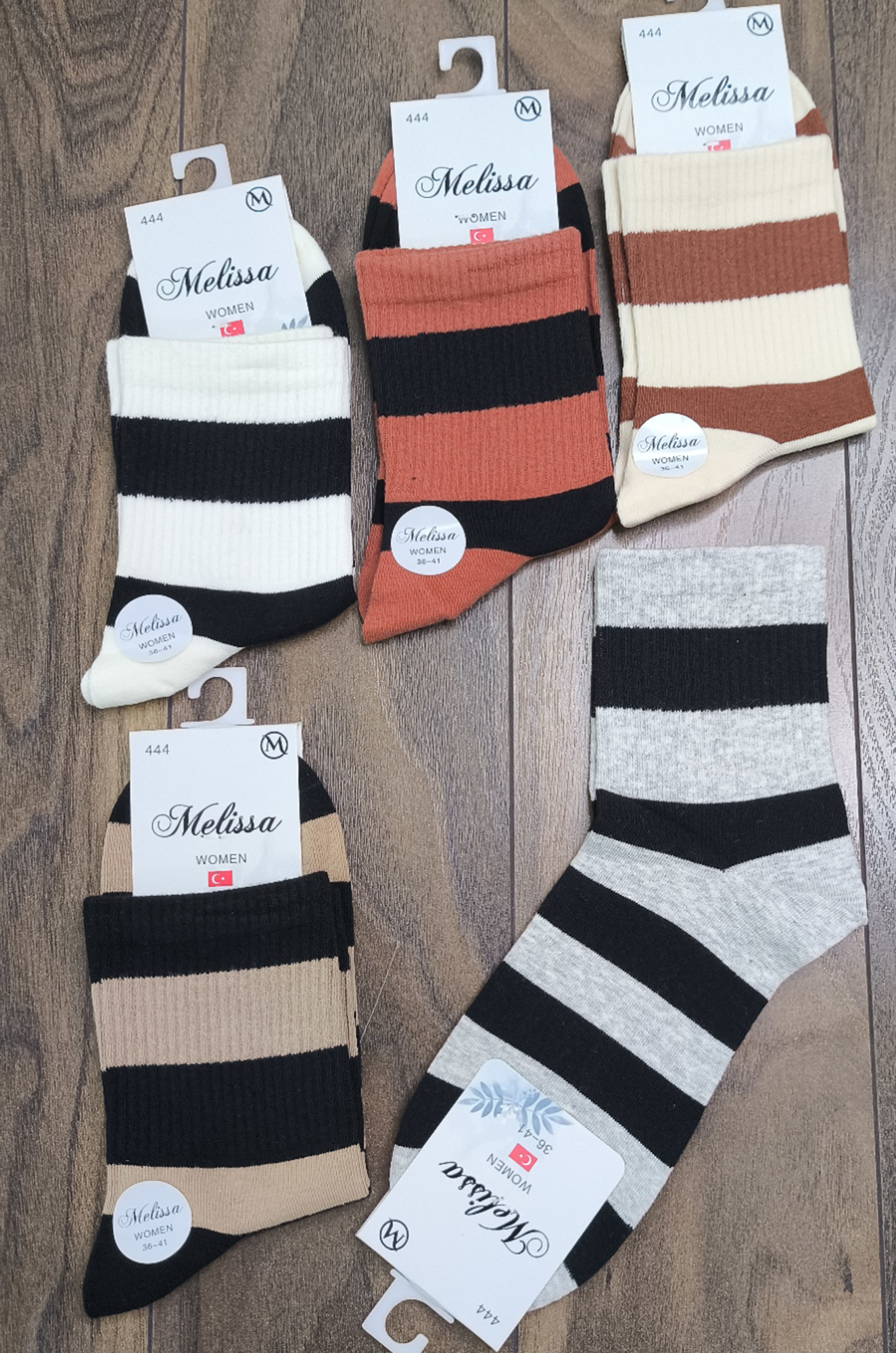 Носки женские 444, хлопок (цвета в ассортименте)