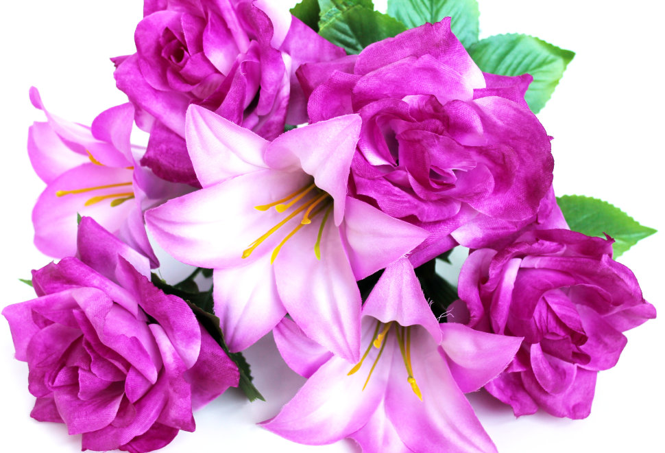 Б11168 Бук.роза с лилией