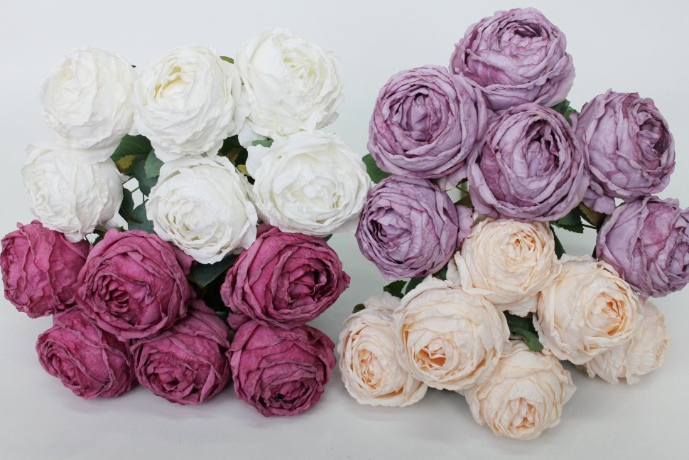 Б11614 Б/С Букет пионовидн.роза