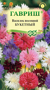 Цветы Василек Букетный, смесь 0,2 г ц/п Гавриш (однол.) можно сеять под зиму
