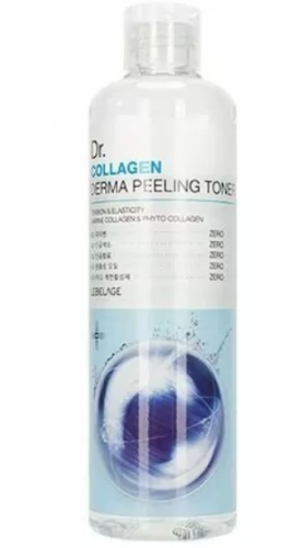 Отшелушивающий тонер с коллагеном LEBELAGE DR. COLLAGEN DERMA PEELING TONER 310ml