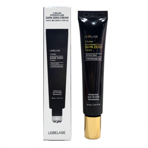 Крем от тёмных кругов под глазами с ролликами LEBELAGE 3 ROLLER INTENSIVE CARE DARK ZERO CREAM 30ml