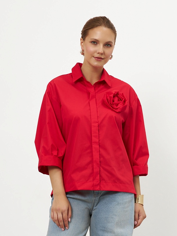 Рубашка с цветком (арт. 07633-5)